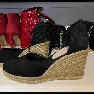 Black Espadrilles size 9